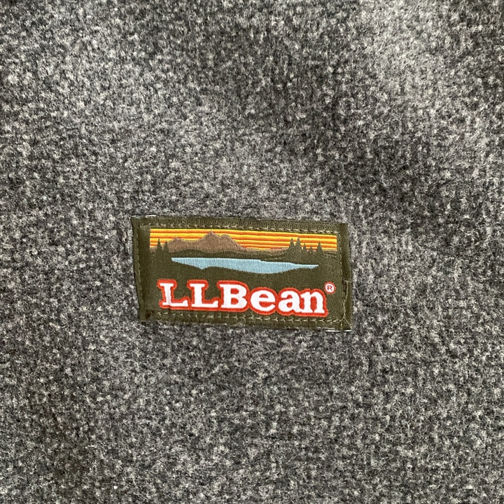 EUC SIZE XS LLBEAN MOUNTAIN CLASSIC HEATHER CHARCOAL FLEECE JACKET - Picture 4 of 11